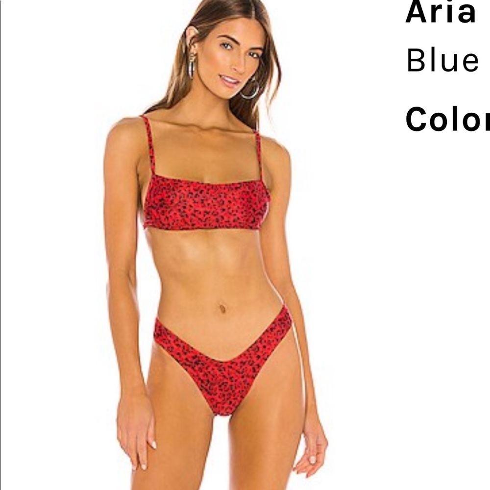 Aria Bikini Set in Cherry Cheetah